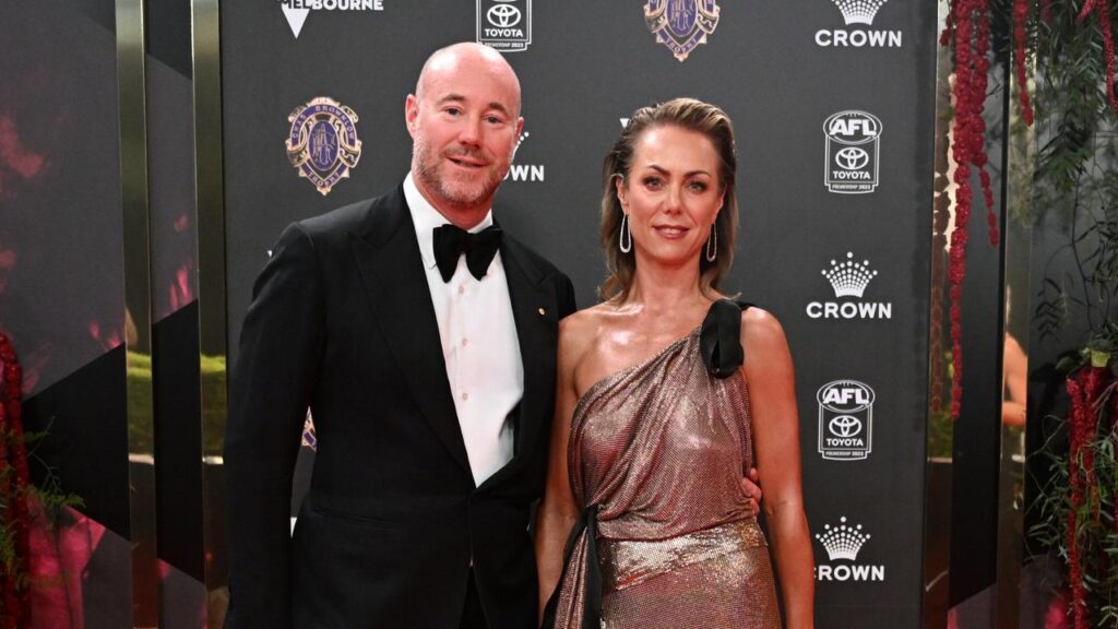 Former Carlton Football Club president Luke Sayers and wife Cate are embroiled in a defamation case.
