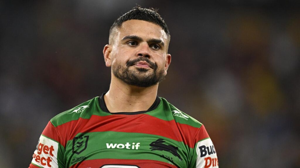 Origin blow? Latrell Mitchell departed early from South Sydney training on Monday.
