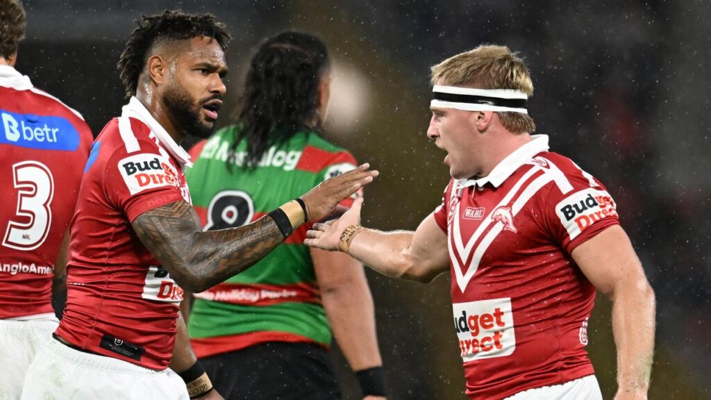 Stars Hamiso Tabuai-Fidow and Max Plath are back after watching the Dolphins win post Origin II.
