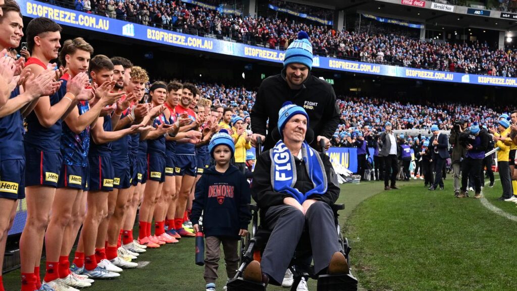 Neale Daniher and his family remain a massive inspiration for Melbourne and Collingwood’s AFL sides.
