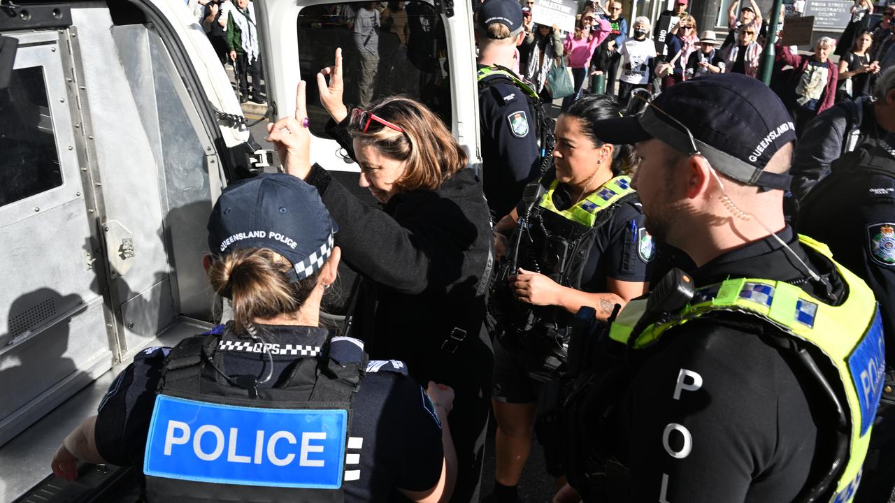 Activist Helen O'Sulivan (centre)