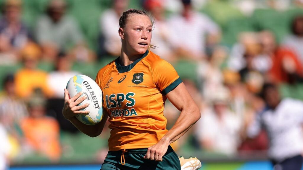 Maddison Levi scored twice in the Bordeaux final as Australia’s women became world sevens champions.
