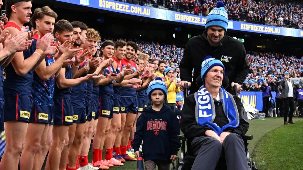 Neale Daniher became an inspiration for his fight against motor neurone disease.
