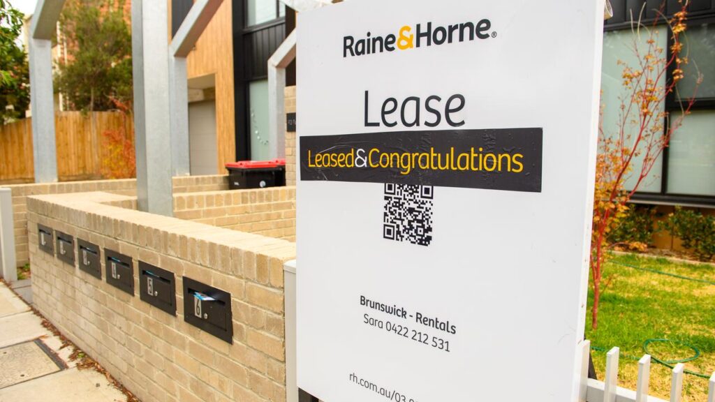 Rental listings have shown large annual falls across all capital cities.
