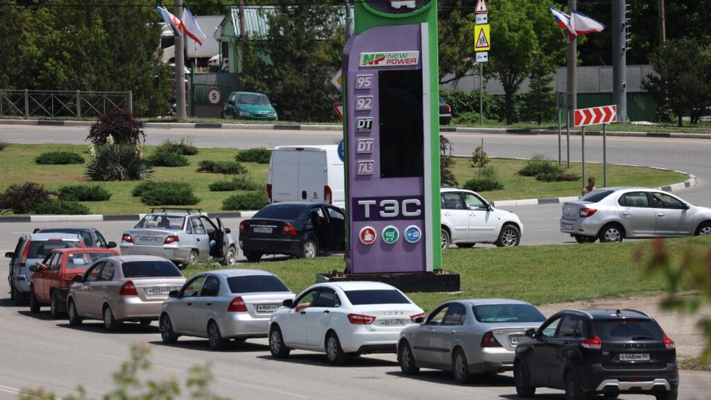 Fuel shortages due to Ukrainian strikes have been particularly acute on the Crimean peninsula.
