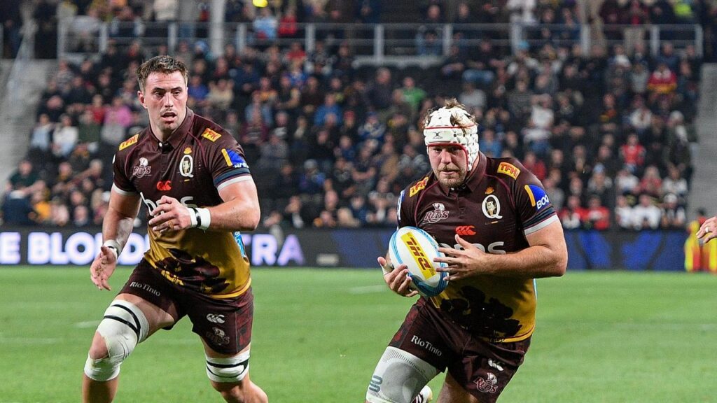 Milestone man Fraser McReight (right) wants a win in his 100th Super match for the Queensland.
