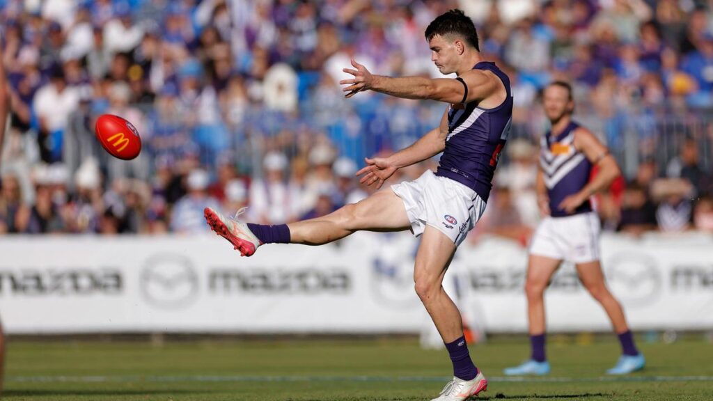 Patrick Voss has re-established himself as a force to be reckoned with up forward for Fremantle.
