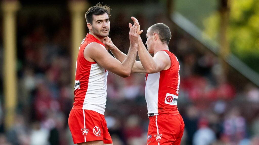 Injuries behind him, Logan McDonald is relishing his time in a high-flying Swans side.
