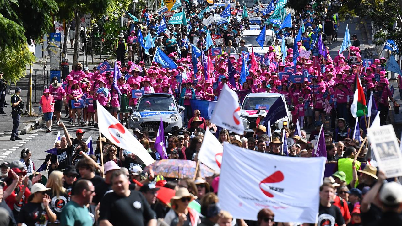 Brisbane's Labour Day parade (file)