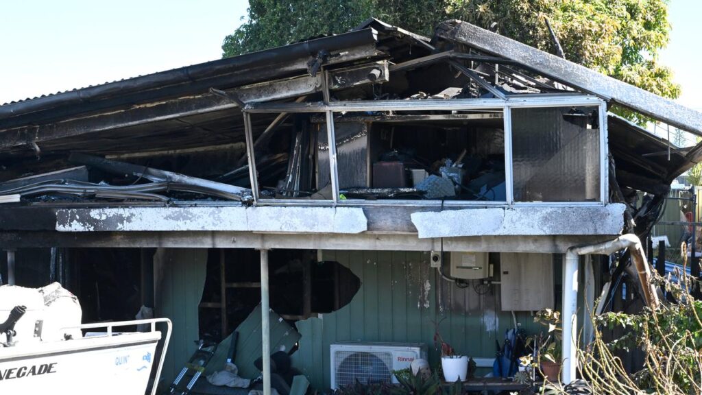Ben Beaumont and Michelle Liddle lost their home and business in an alleged arson attack.
