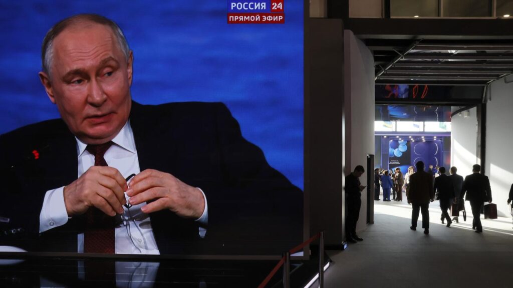 Russian President Vladimir Putin ‌says a Ukrainian offer of peace talks did not appear sincere.
