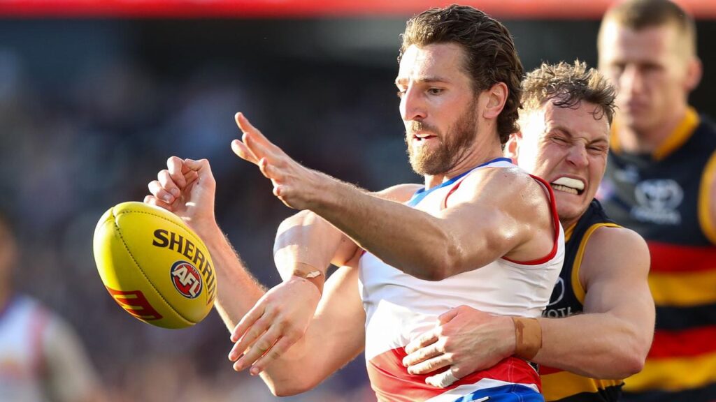 Bulldogs captain Marcus Bontempelli and Adelaide skipper Jordan Dawson will again cross paths.
