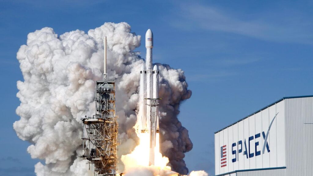 Rocket maker SpaceX’s shares have shot higher during their debut on Wall Street.
