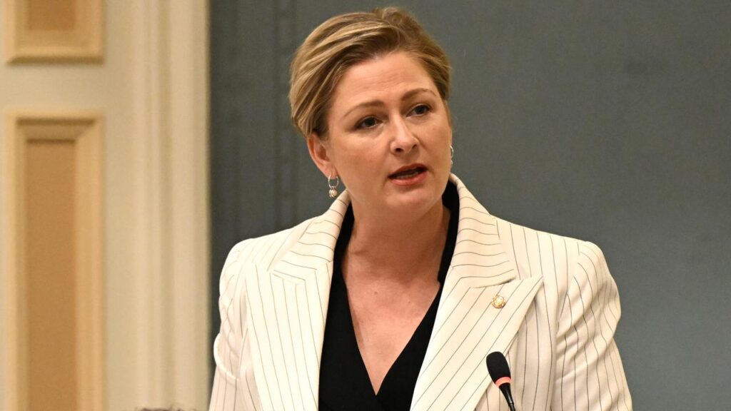 Amanda Camm announced kids under five will be removed from state residential care in Queensland.
