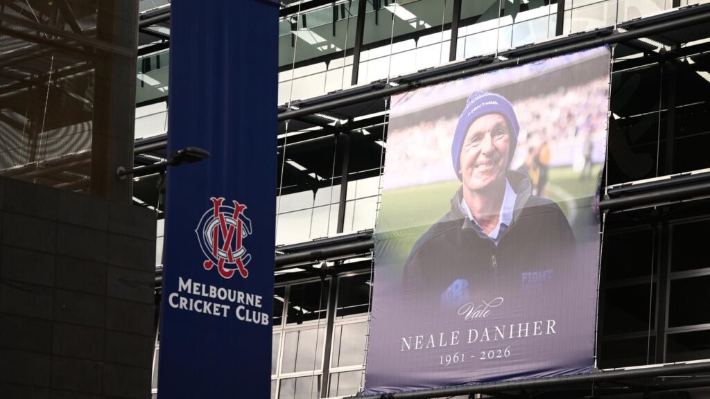 Neale Daniher has been farewelled at a state funeral with his family vowing to continue his work.
