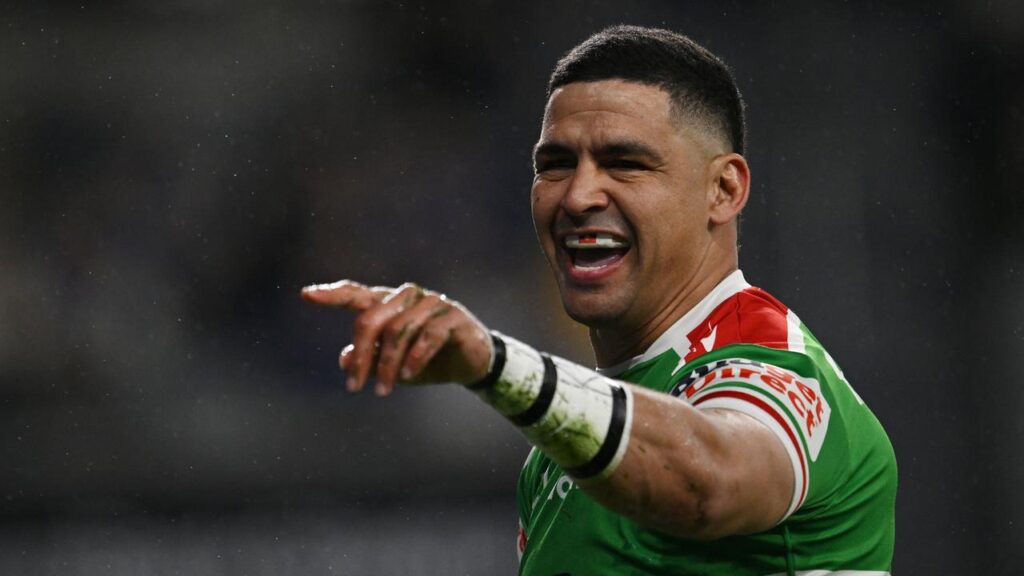 The ageless Cody Walker scored two tries and made another as the Rabbitohs crushed Parramatta.
