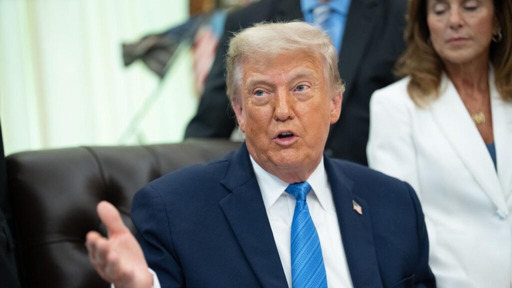 US President Donald Trump says “discussions ​and final ‌points” were approved by several countries.
