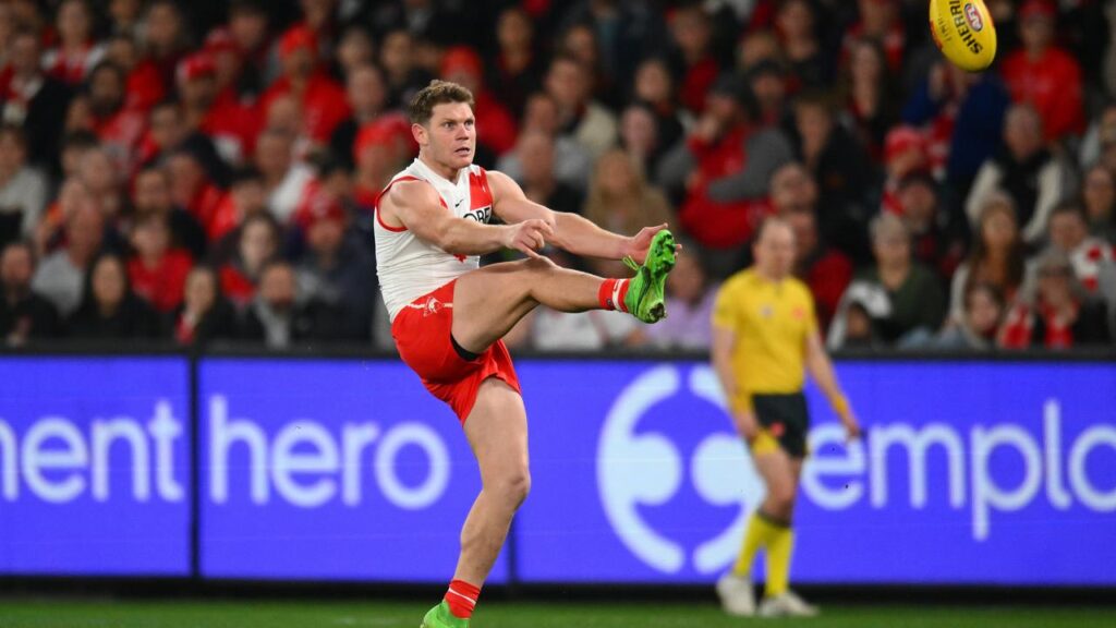 Sydney’s Taylor Adams has broken down in his long-awaited comeback to footy in the VFL.
