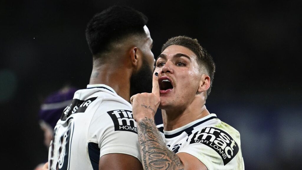 Reece Walsh says the spray by Payne Haas of Broncos players on the weekend showed how much he cares.
