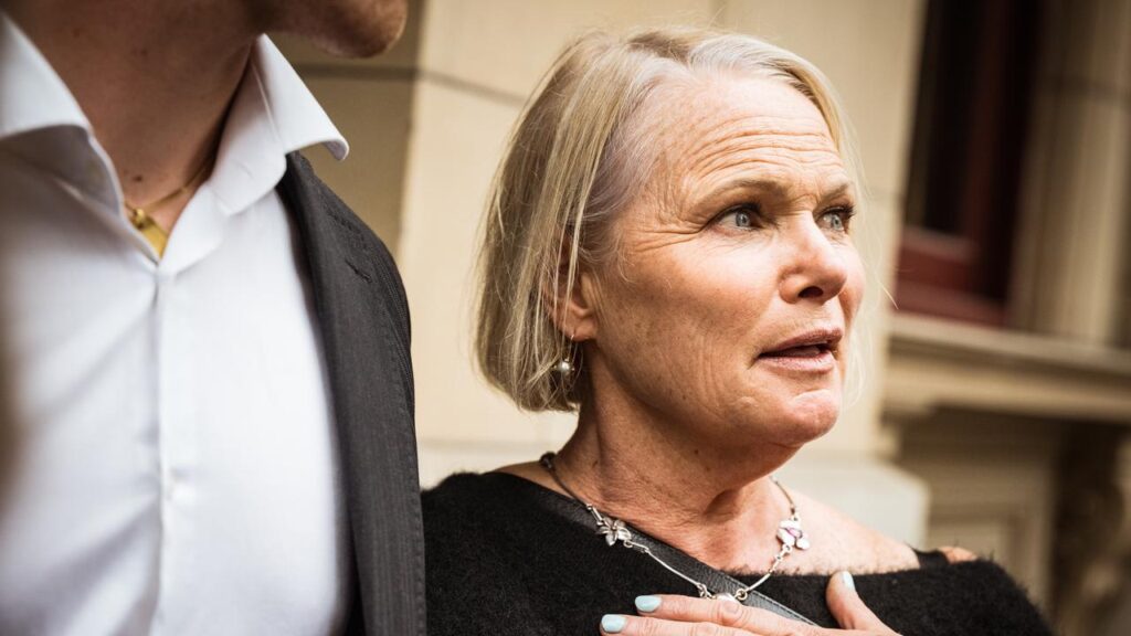 Kim Male told reporters she forgave her son’s killers, after she addressed them in court.
