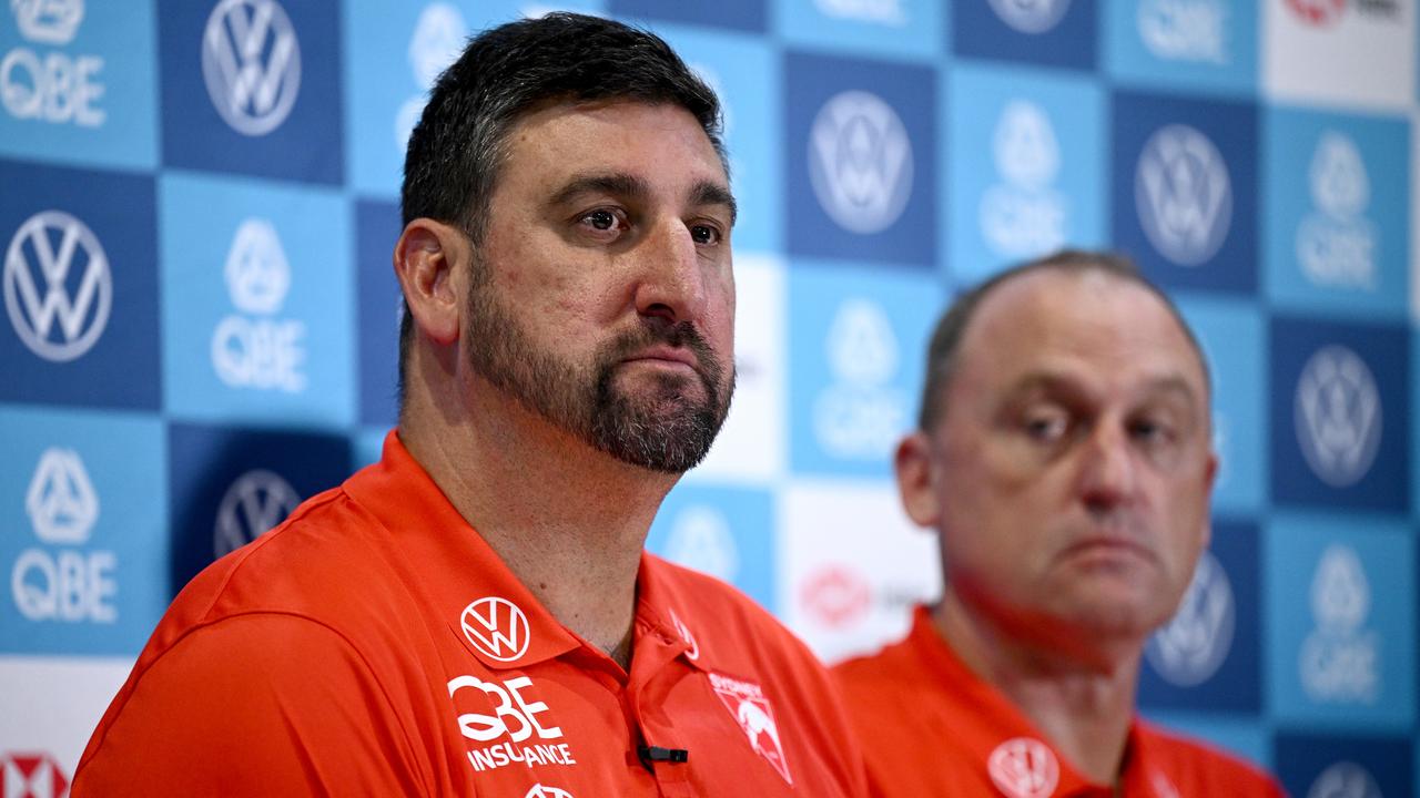 Outgoing Sydney Swans senior coach John Longmire