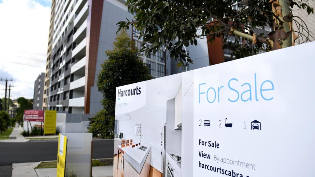 A property market slowdown was underway before the federal budget due to rising interest rates.
