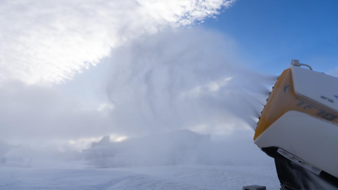 Man-made snow making
