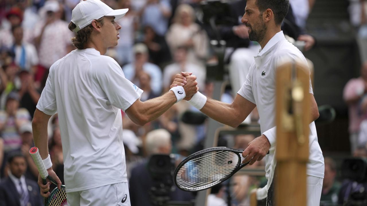 Alex de Minaur and Novak Djokovic