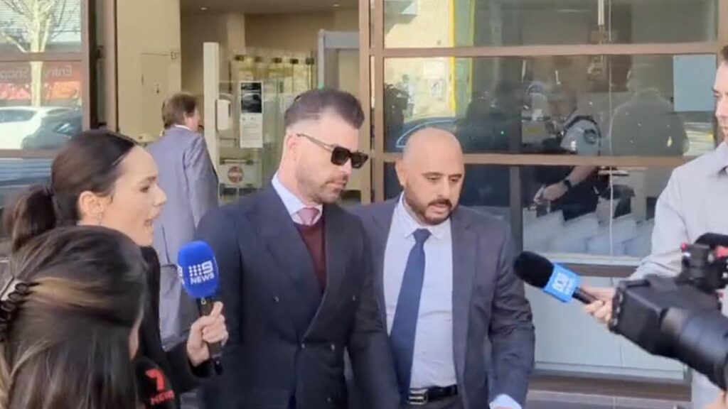 Danny Ridley, who’s accused of stealing a camera from a Bondi victim, remained silent outside court.
