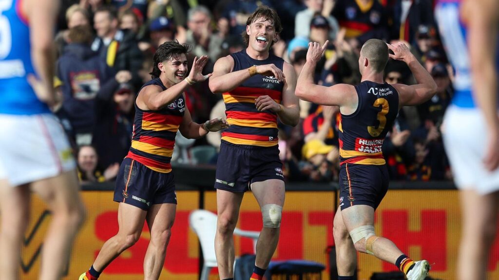 Josh Rachele, Daniel Curtin and Sam Berry were key contributors in the Crows’ win over Melbourne.

