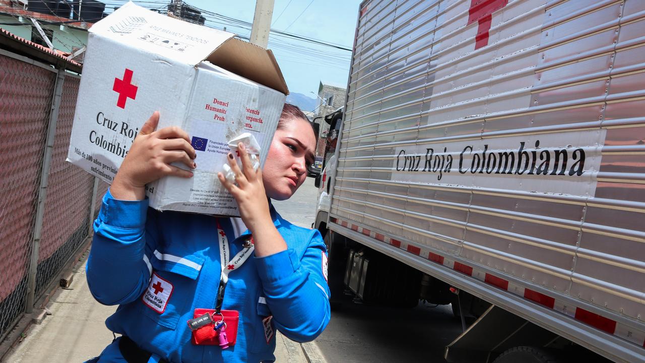 Aid to disaster victims in Venezuela