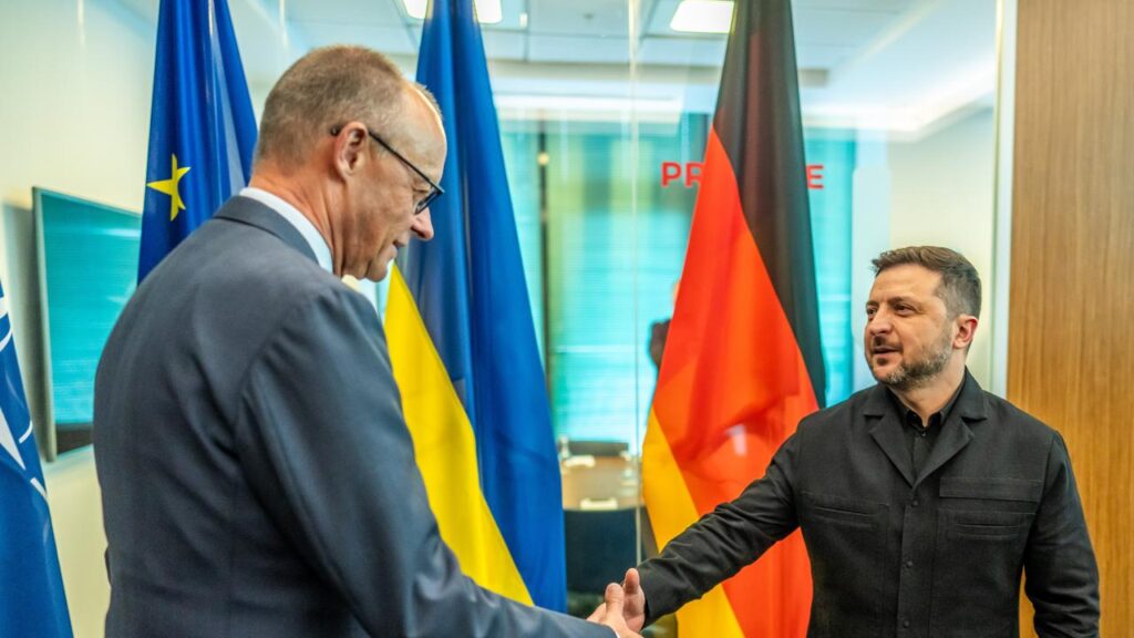 Volodymyr Zelenskiy says Ukraine “rightfully belongs” at the NATO summit in Ankara.
