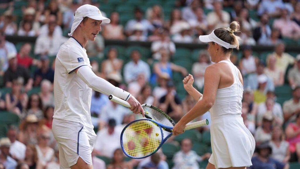 Australians Marc Polmans and Storm Hunter lost their mixed doubles final at Wimbledon.
