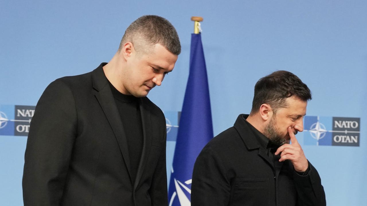 Mykhailo Fedorov and Volodymyr Zelenskiy