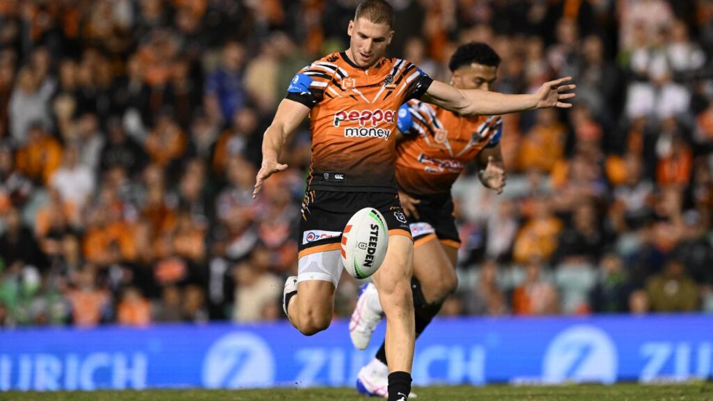 Adam Doueihi will miss Wests Tigers’ must-win clash against Canberra on Saturday.
