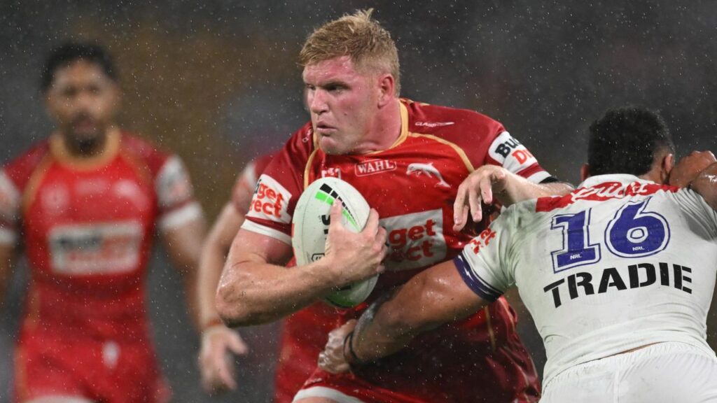 Dolphins prop Thomas Flegler will play Cronulla after coming through State of Origin unscathed.
