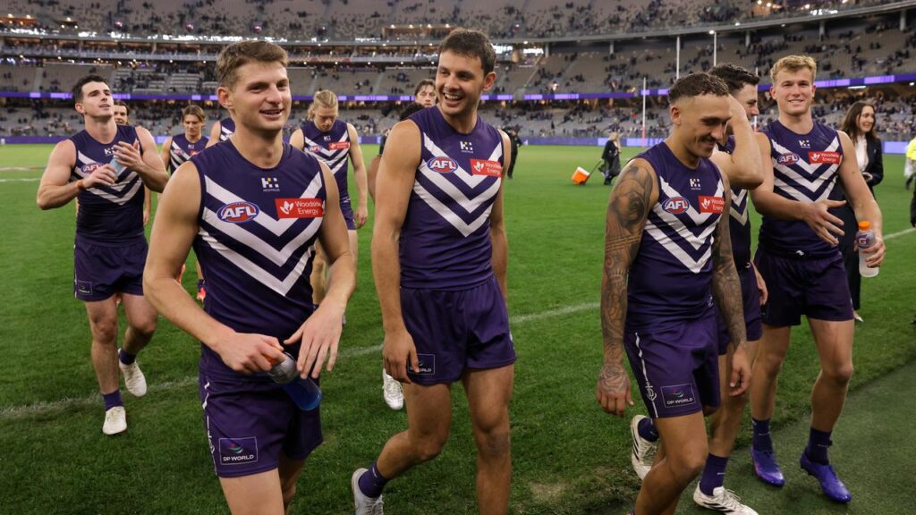 With a blend of established and rising stars, Fremantle are on track for a second minor premiership.

