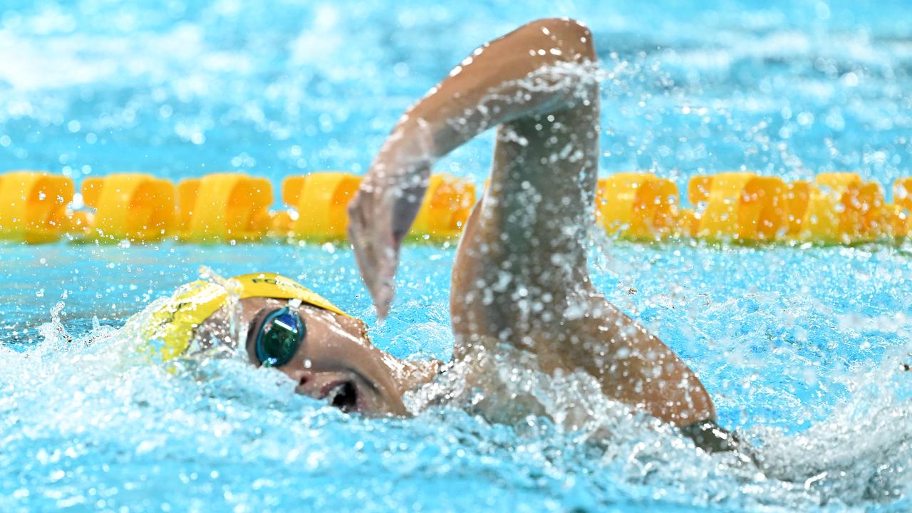 Lani Pallister of Australia swims