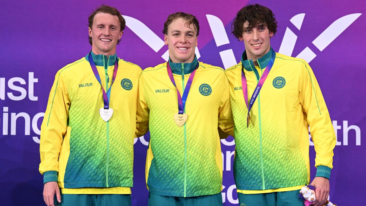 L-R; Australians Elijah Winnington