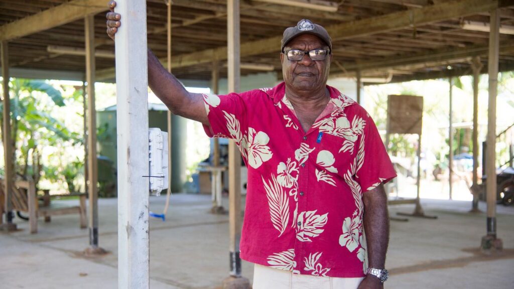 Paul Kabai wants the government held to account as rising seas increasingly flood his home.
