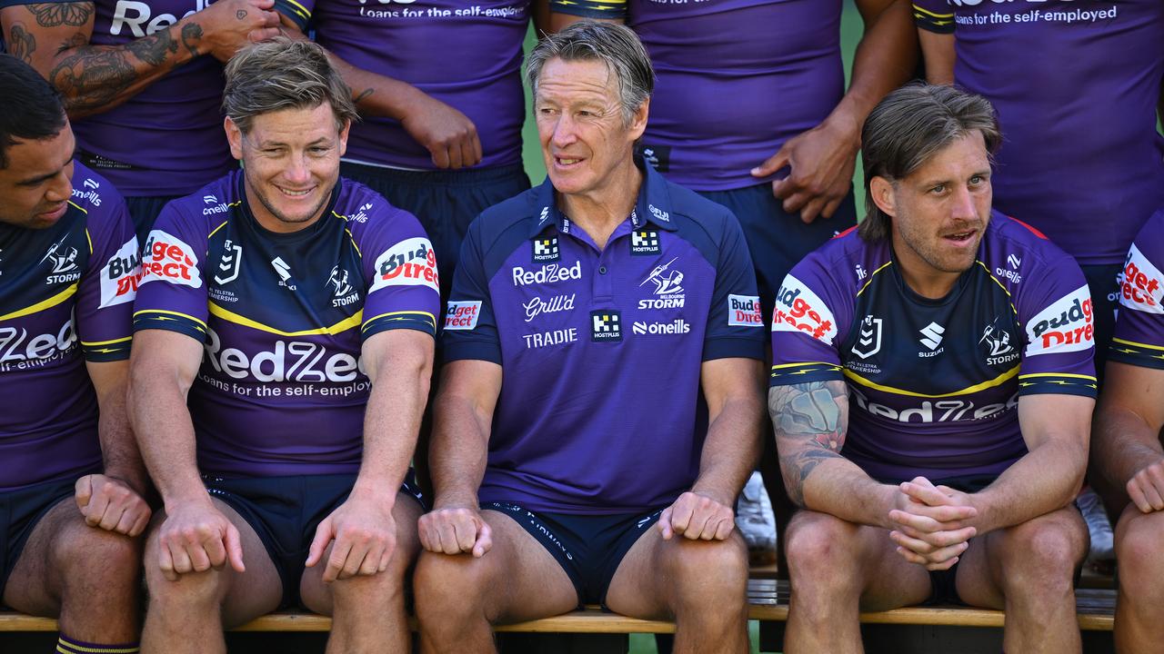 Craig Bellamy and Cameron Munster (right)