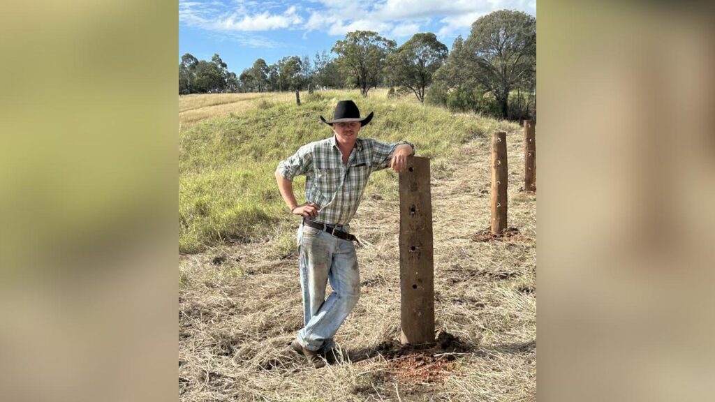 Patrick Blomfield’s freakish mishap could only have happened in rural Australia.
