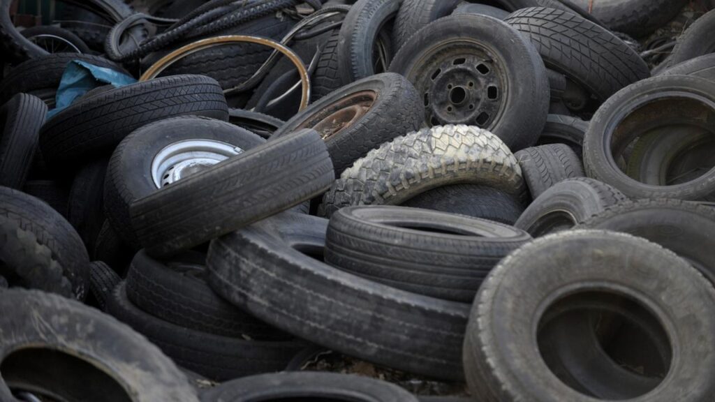 The vast majority of used tyres are not being recycled in Australia.
