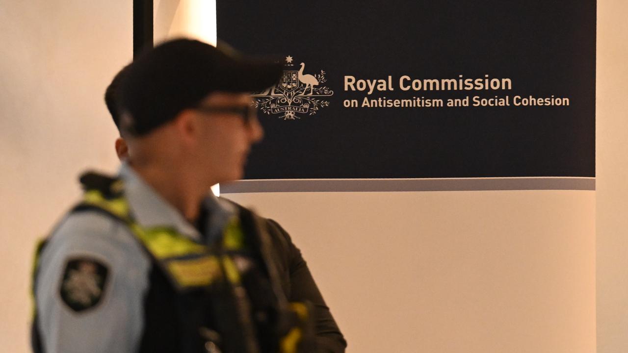 Royal commission signage (file image)
