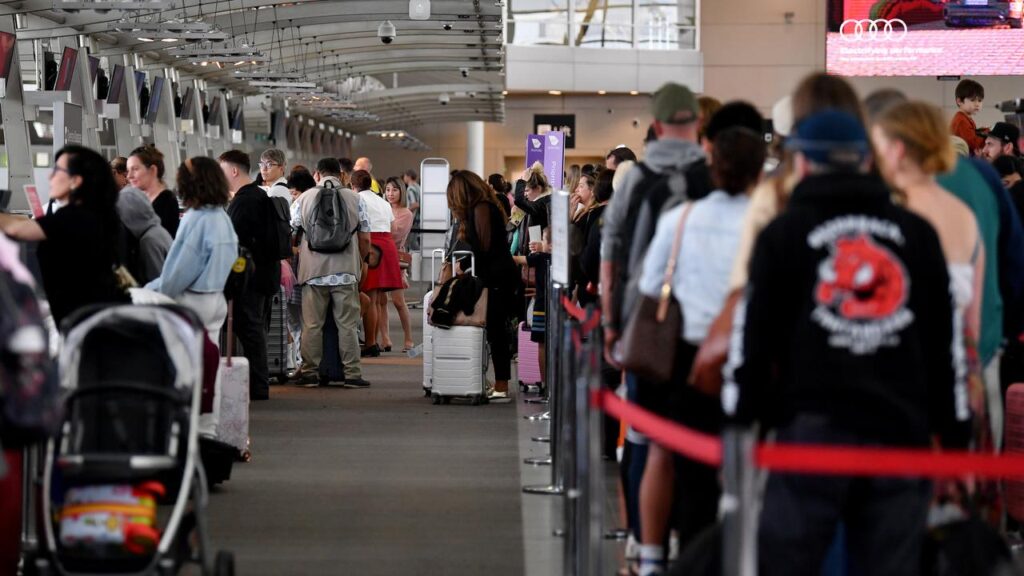 Net overseas migration has fallen by about 45 per cent since its peak in 2023.
