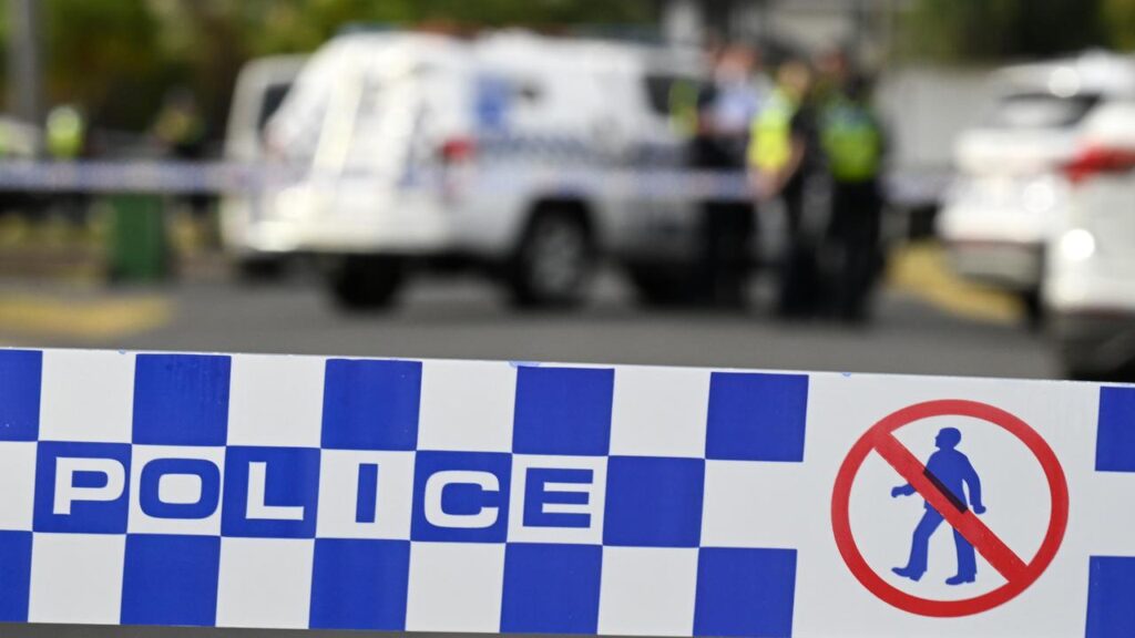 A teen is being questioned after a stabbing at a school which left a boy with critical injuries.
