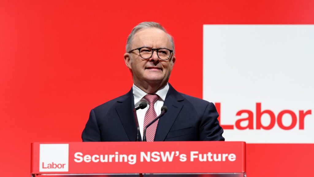 Anthony Albanese says Australia’s right-wing parties are competing in a “race to the bottom”.
