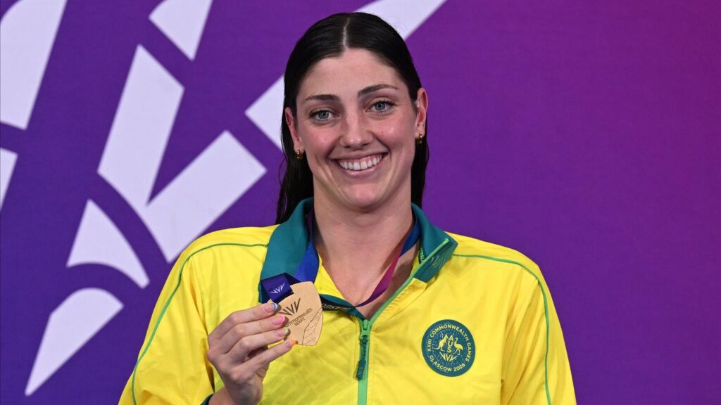 Six and out: Meg Harris will leave Glasgow with a huge haul of gold medals and in esteemed company.
