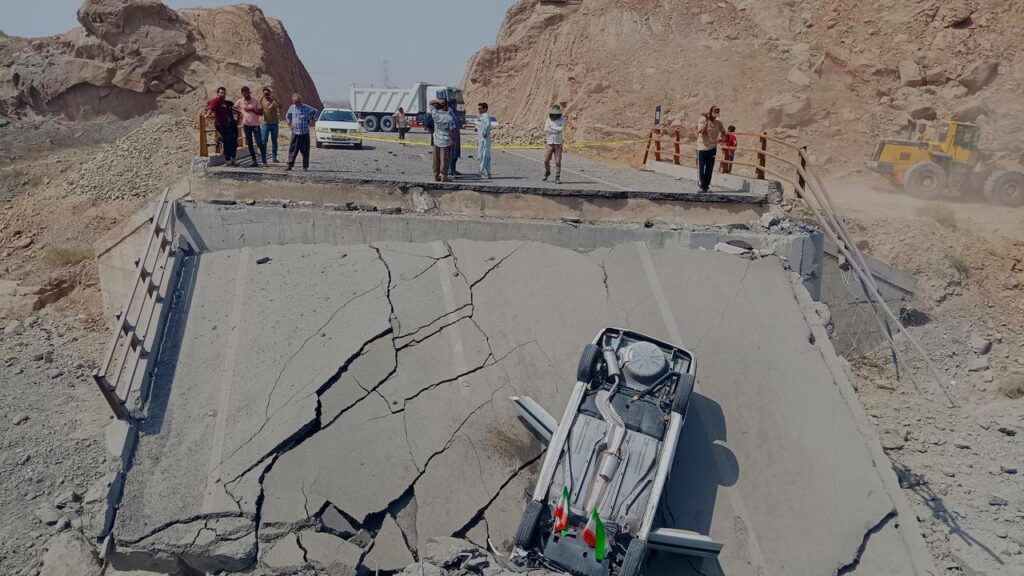 Iranian media reports say the US military has carried out air strikes in the country’s south.
