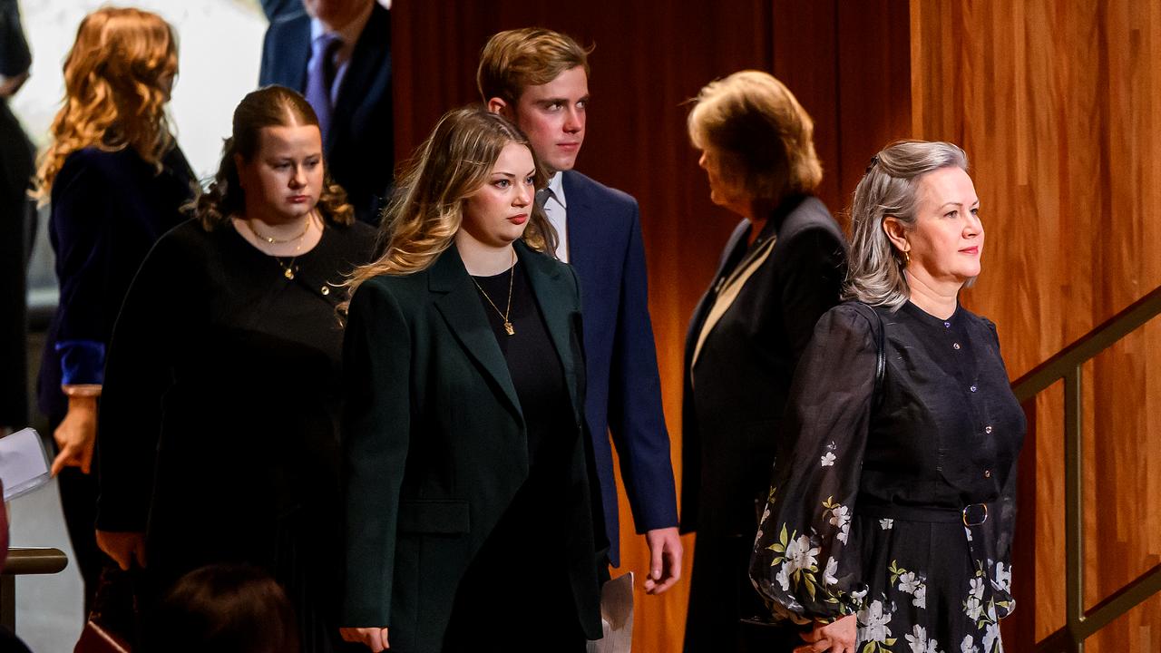 Professor Richard Scolyer's children and wife Katie Nicoll